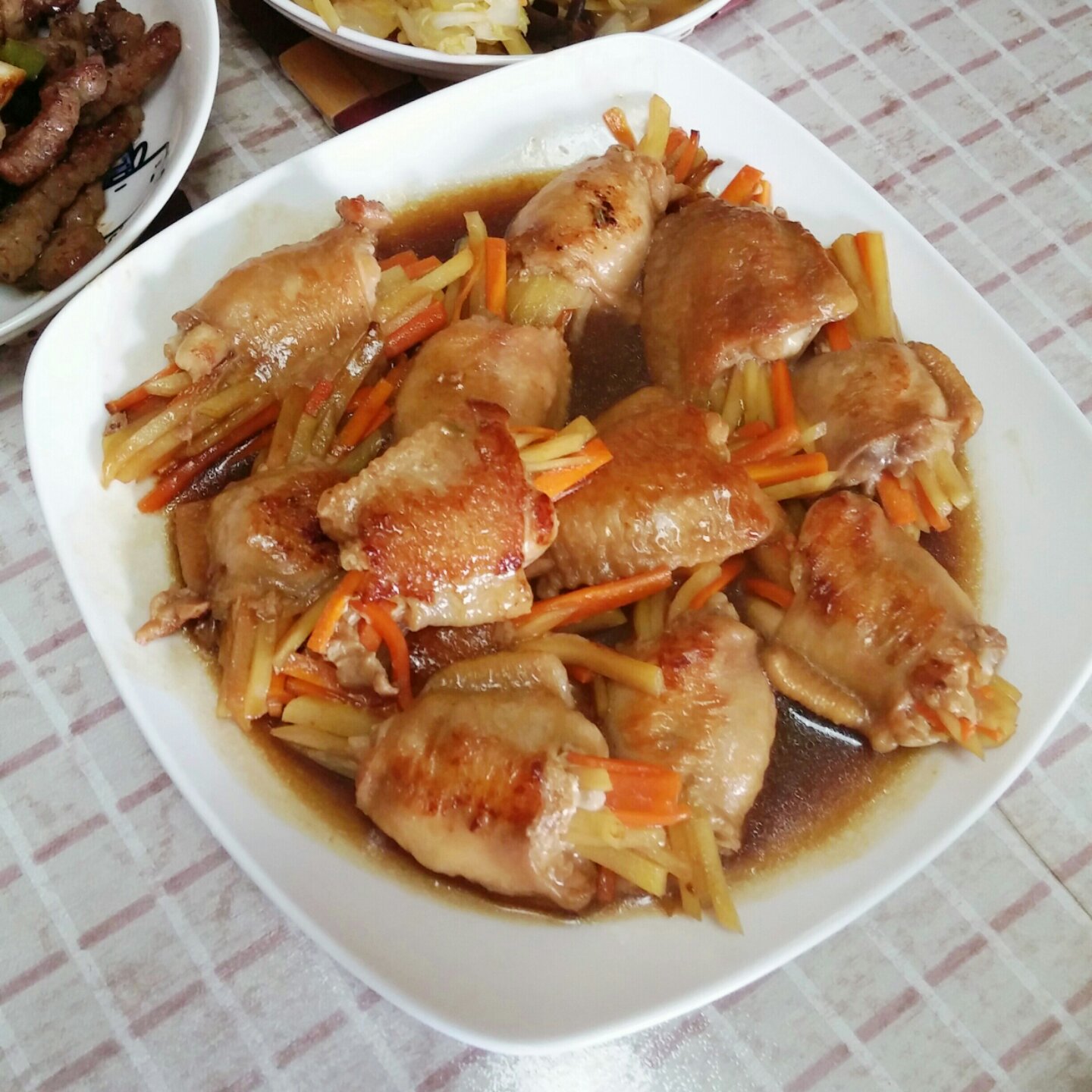 时蔬酿鸡翅