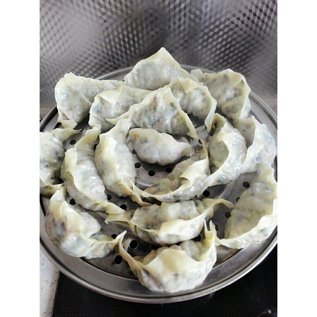 馄饨皮蒸饺