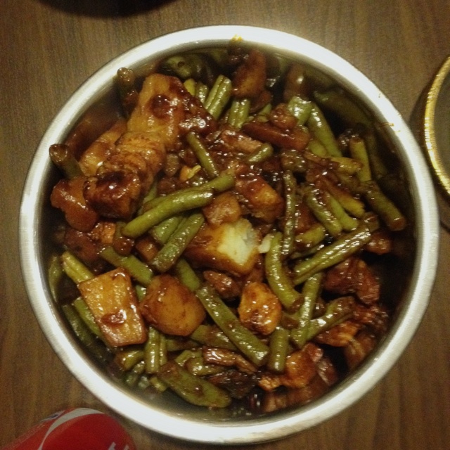 土豆四季豆炖肉