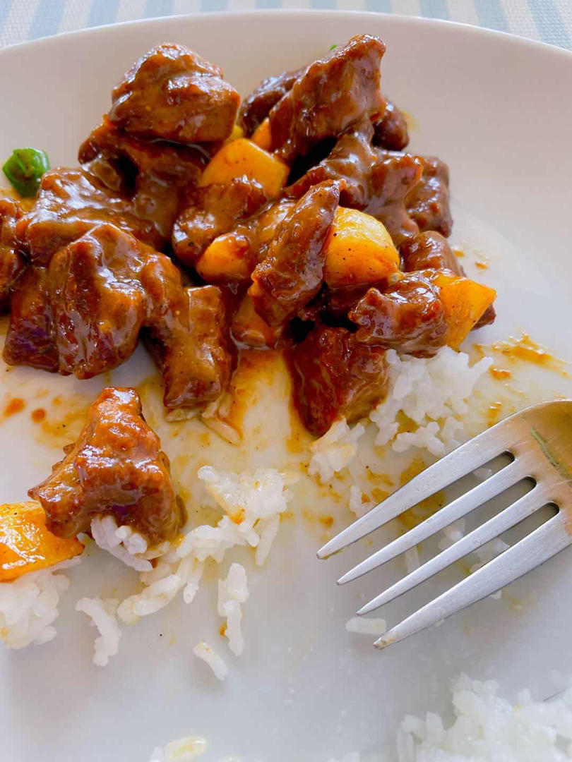 听起来就很好吃的黑椒蒜子牛肉粒