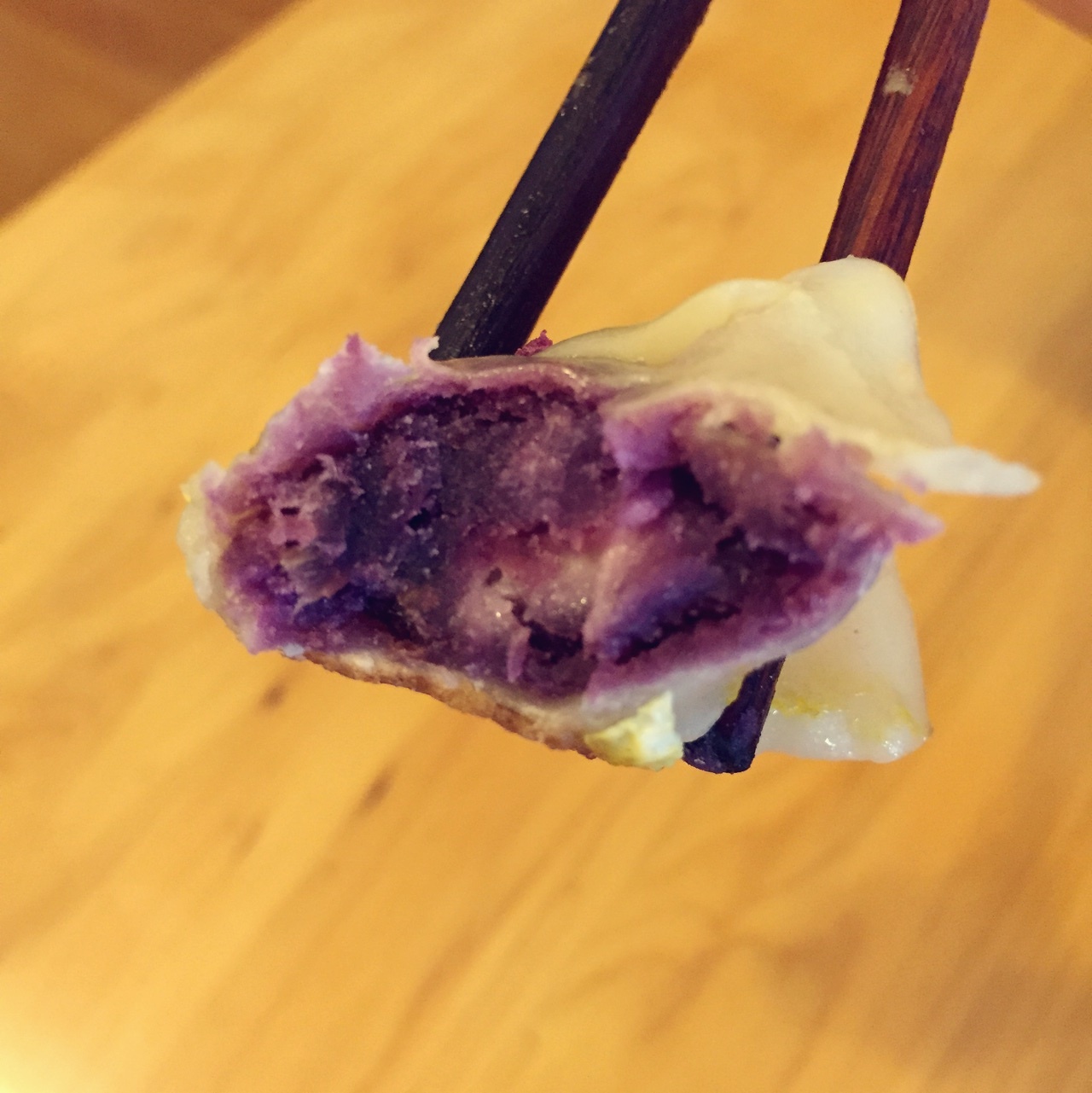 花的懒人料理～紫薯芝士煎饺