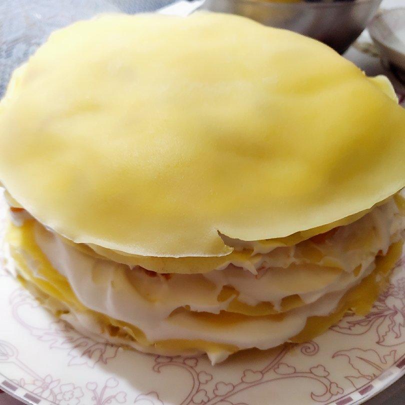 预拌粉版【芒果千层蛋糕】