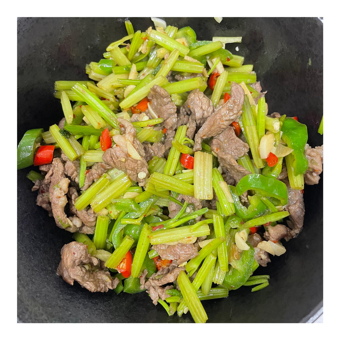 绝对不会炒老的尖椒牛柳