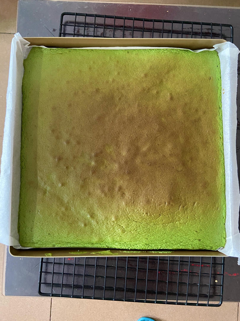 抹茶奶冻卷