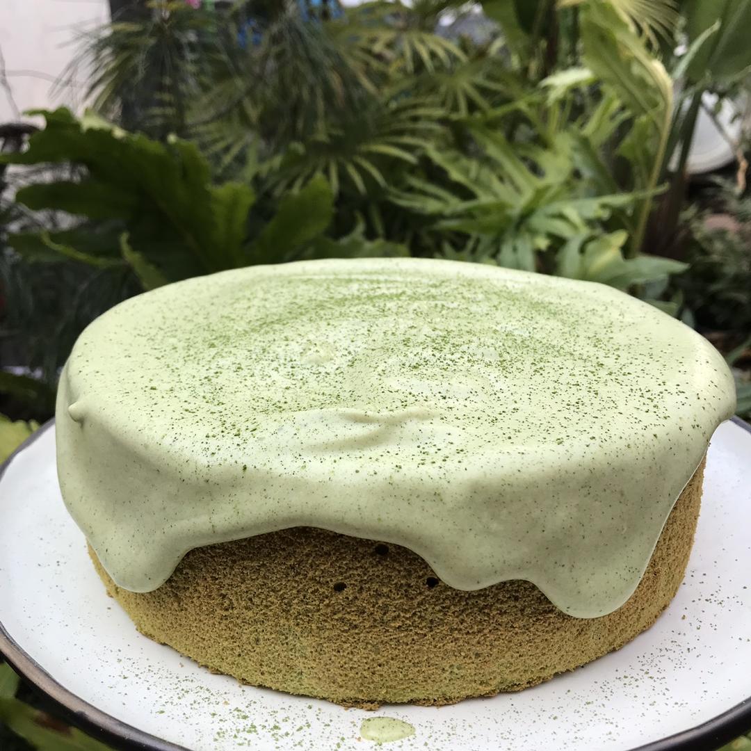 抹茶爆浆蛋糕