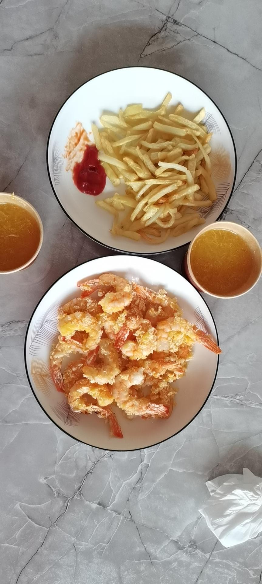 空气炸锅面包糠虾