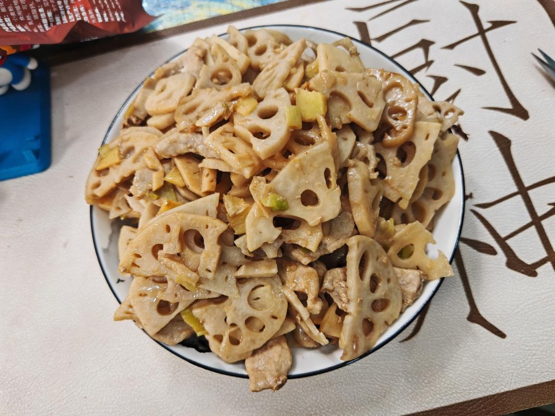 莲藕炒肉丝