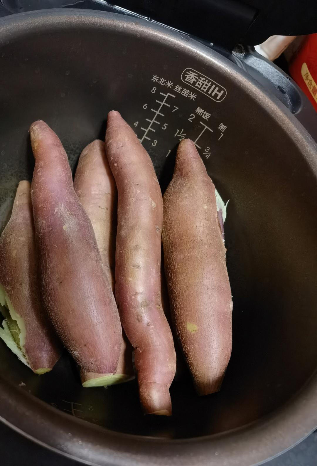 零失败的电饭煲焖红薯