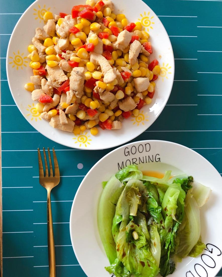 杂菇凉拌鸡胸肉丝减肥瘦身餐