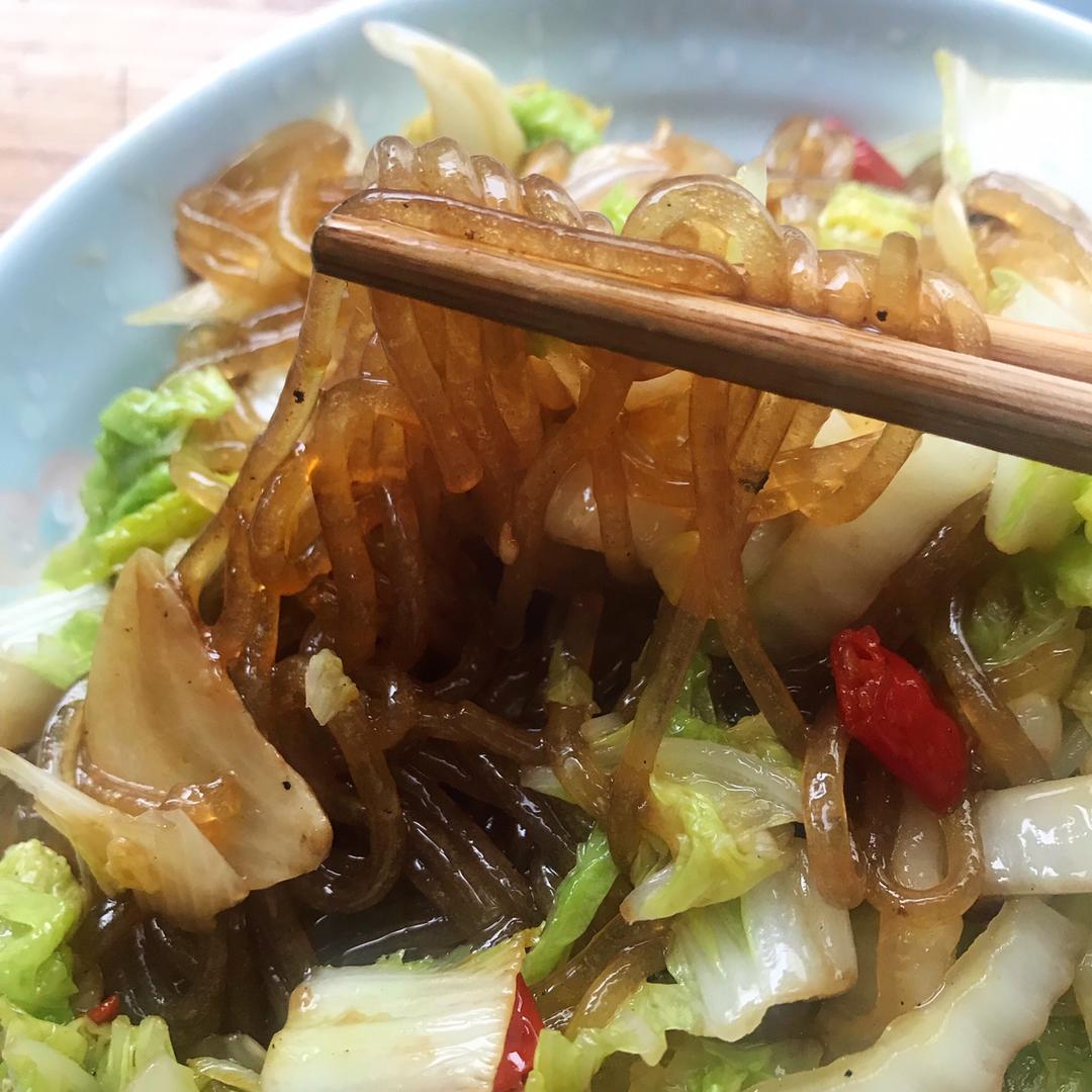 圆白菜炒粉条