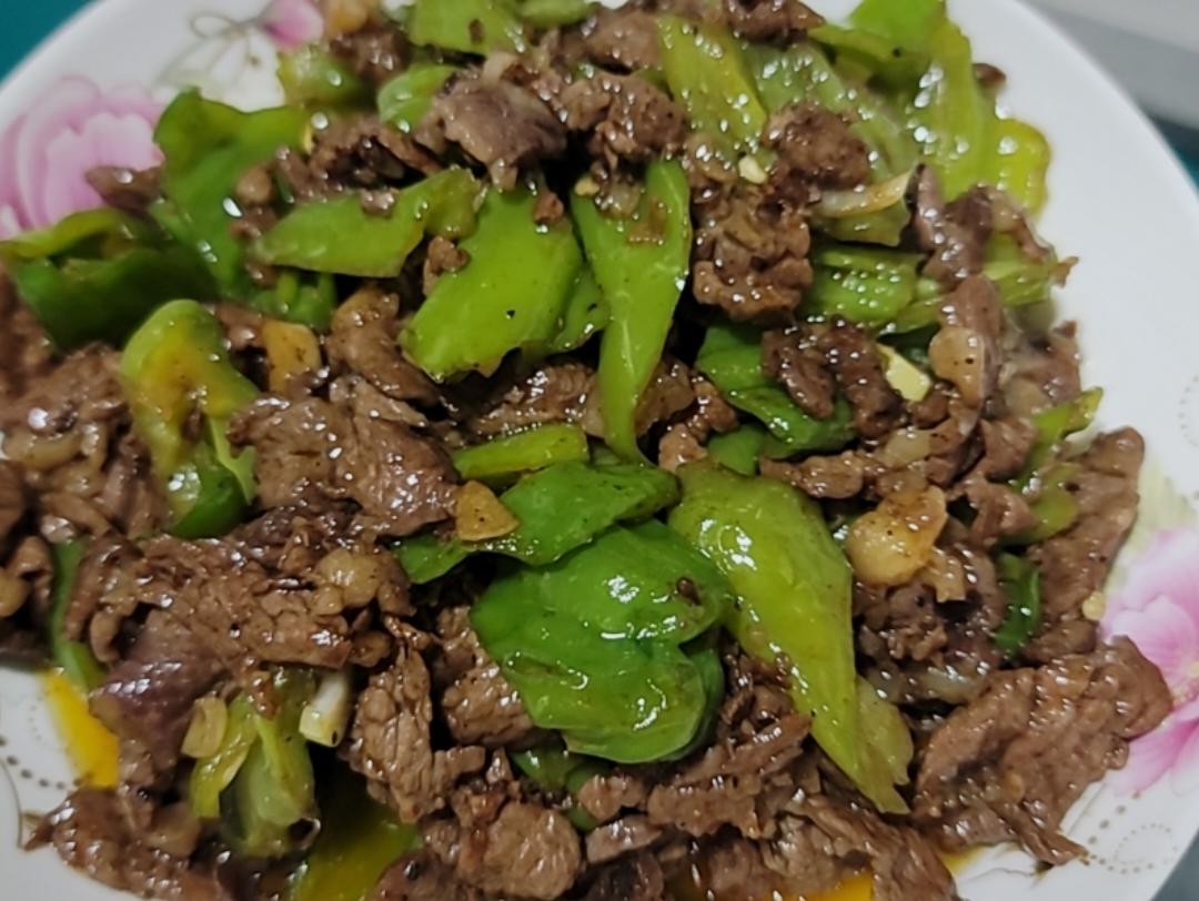 青椒炒牛肉片