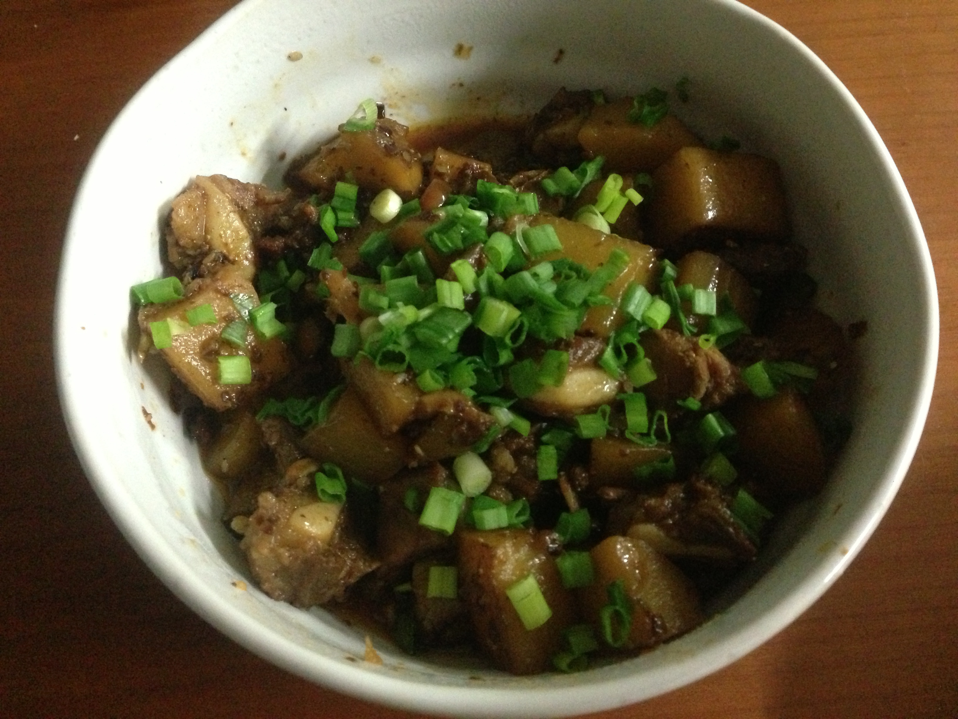 土豆炖排骨