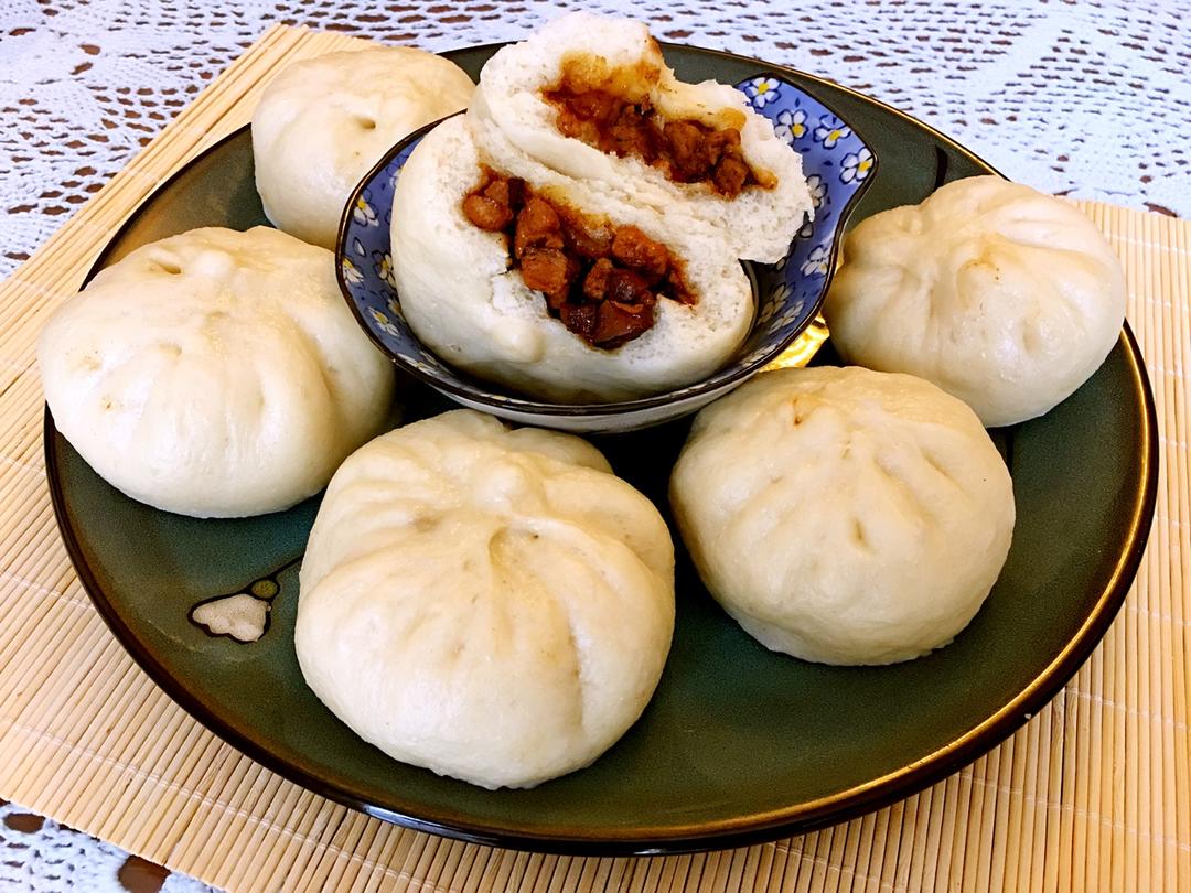 包子 酱肉包 笨小学做的酱肉包 笨小学                         做过