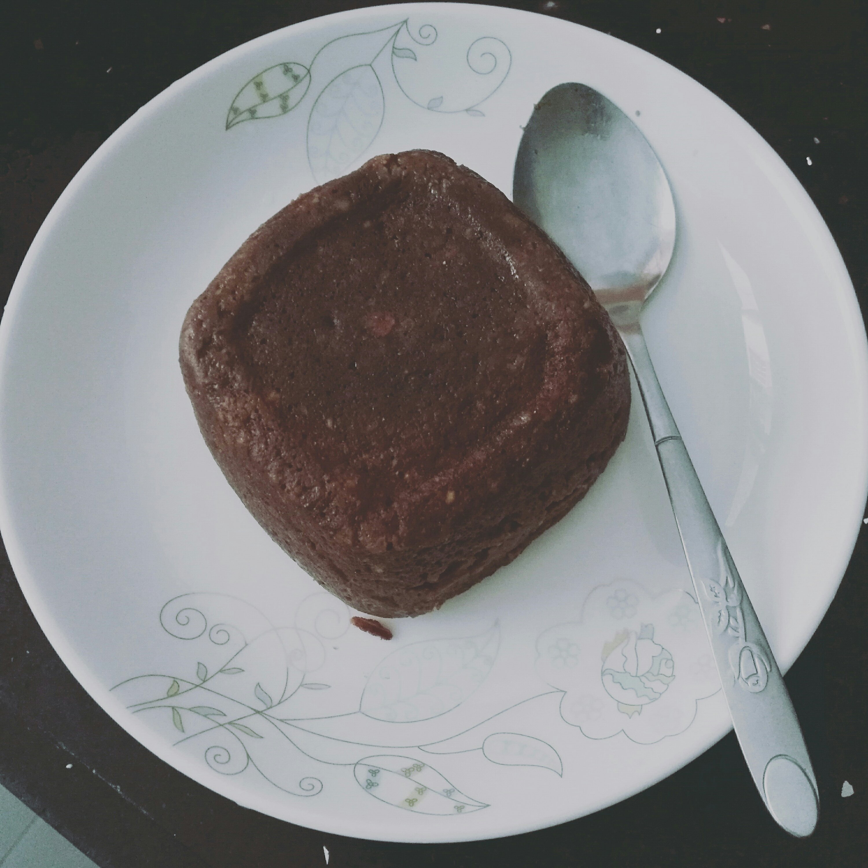 无油无糖巧克力香蕉燕麦蛋糕（微波炉）的做法