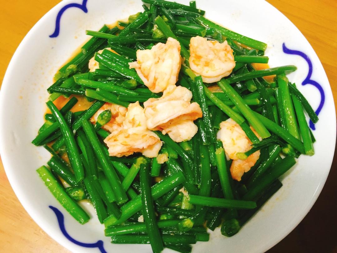 韭菜炒虾仁