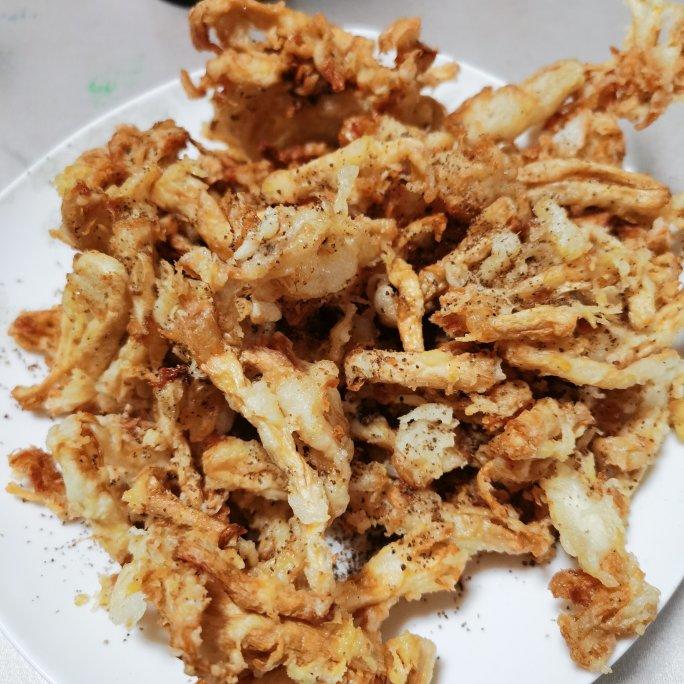 椒盐蘑菇-超好吃的下酒菜