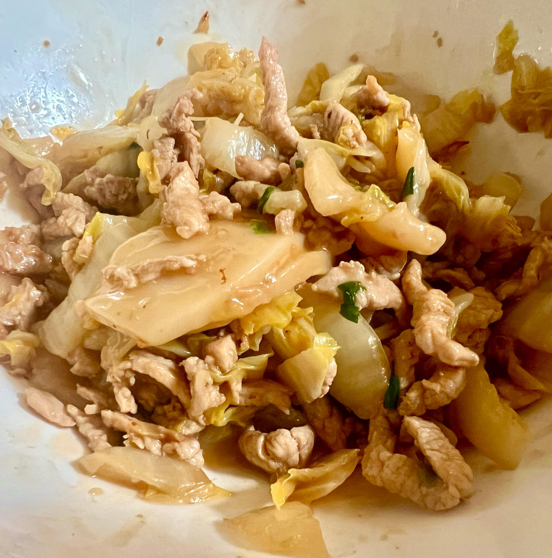 白菜炒宁波年糕真的是百吃不厌