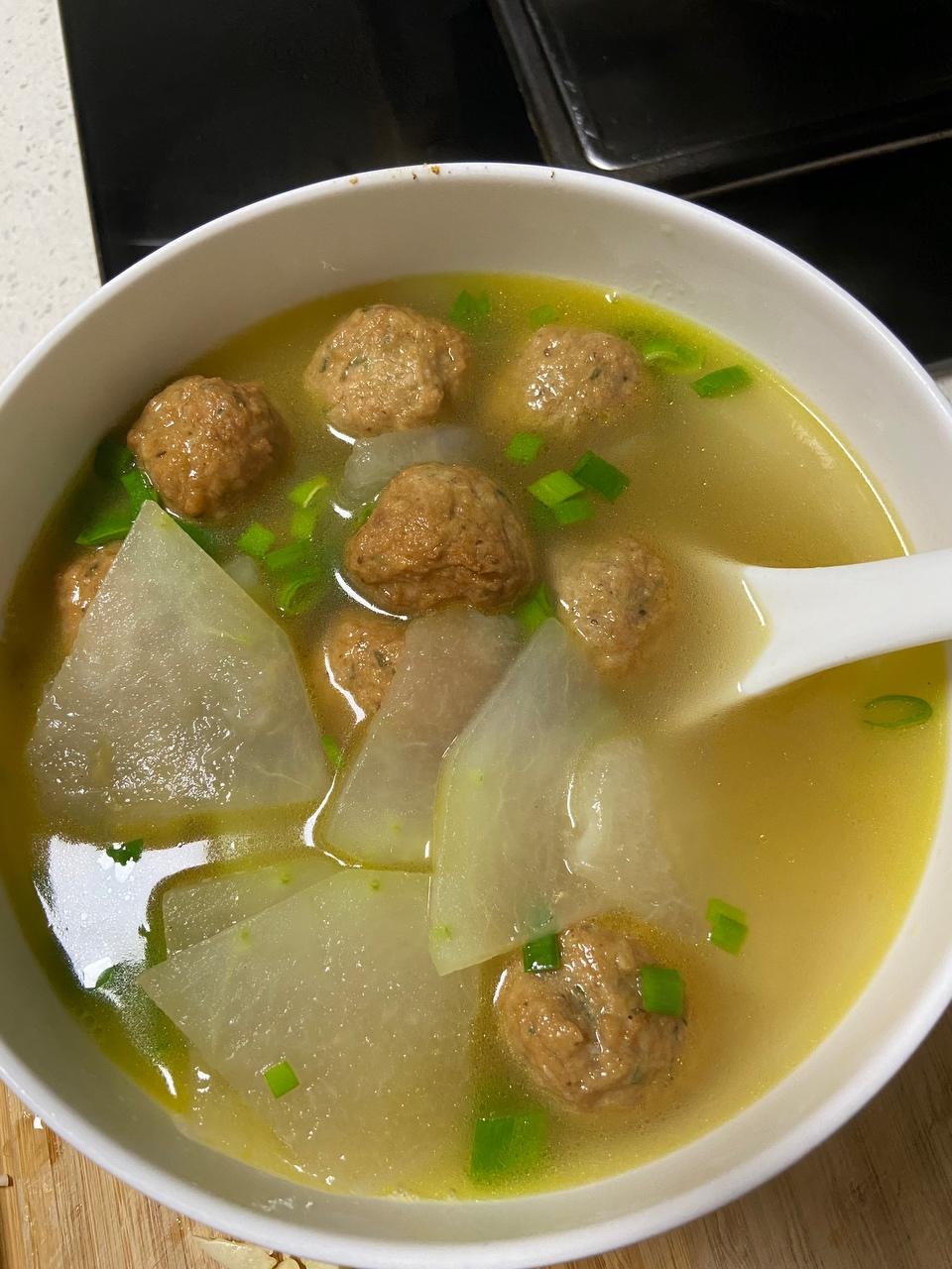 冬瓜丸子汤，鲜