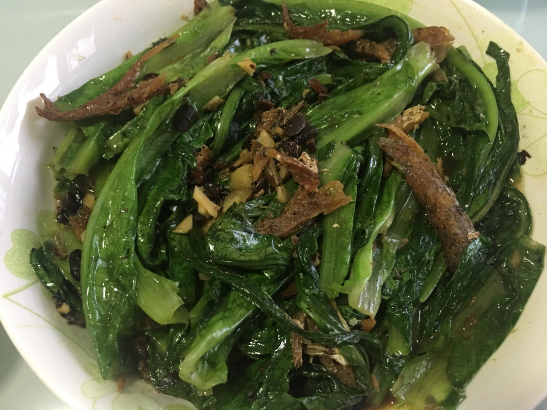 豆豉鲮鱼油麦菜