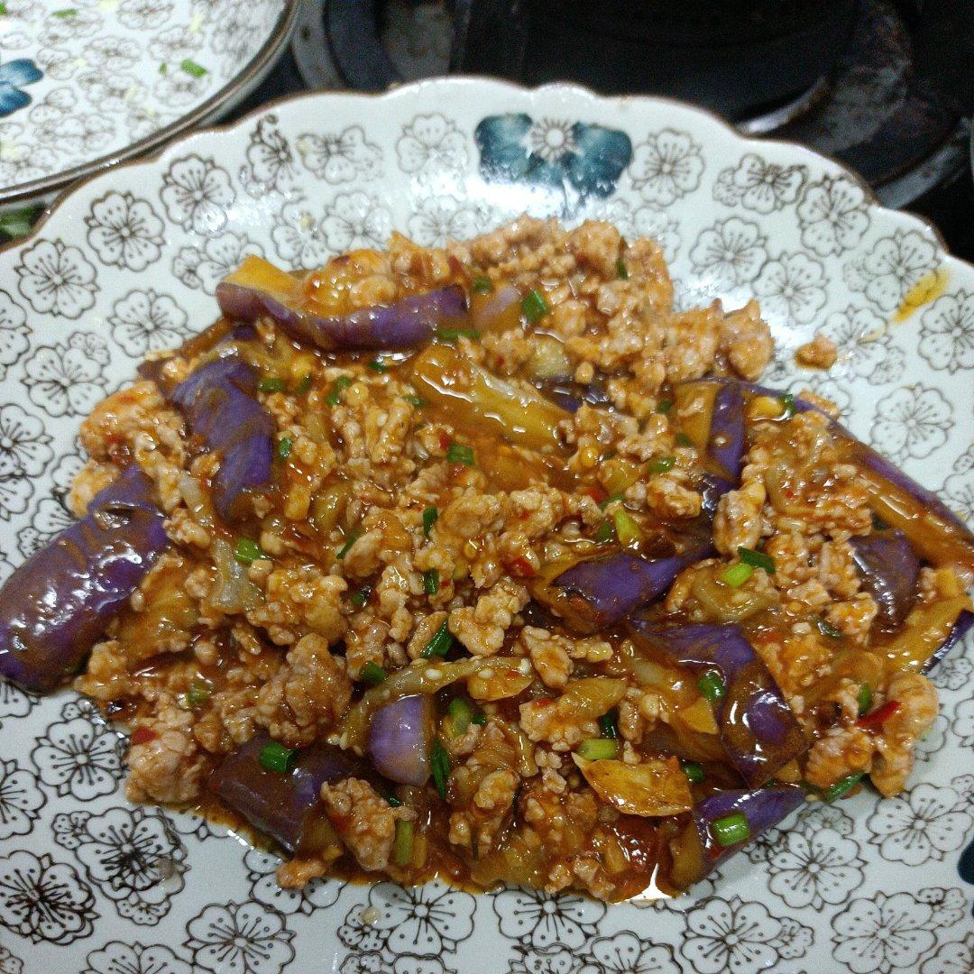红烧肉沫茄子