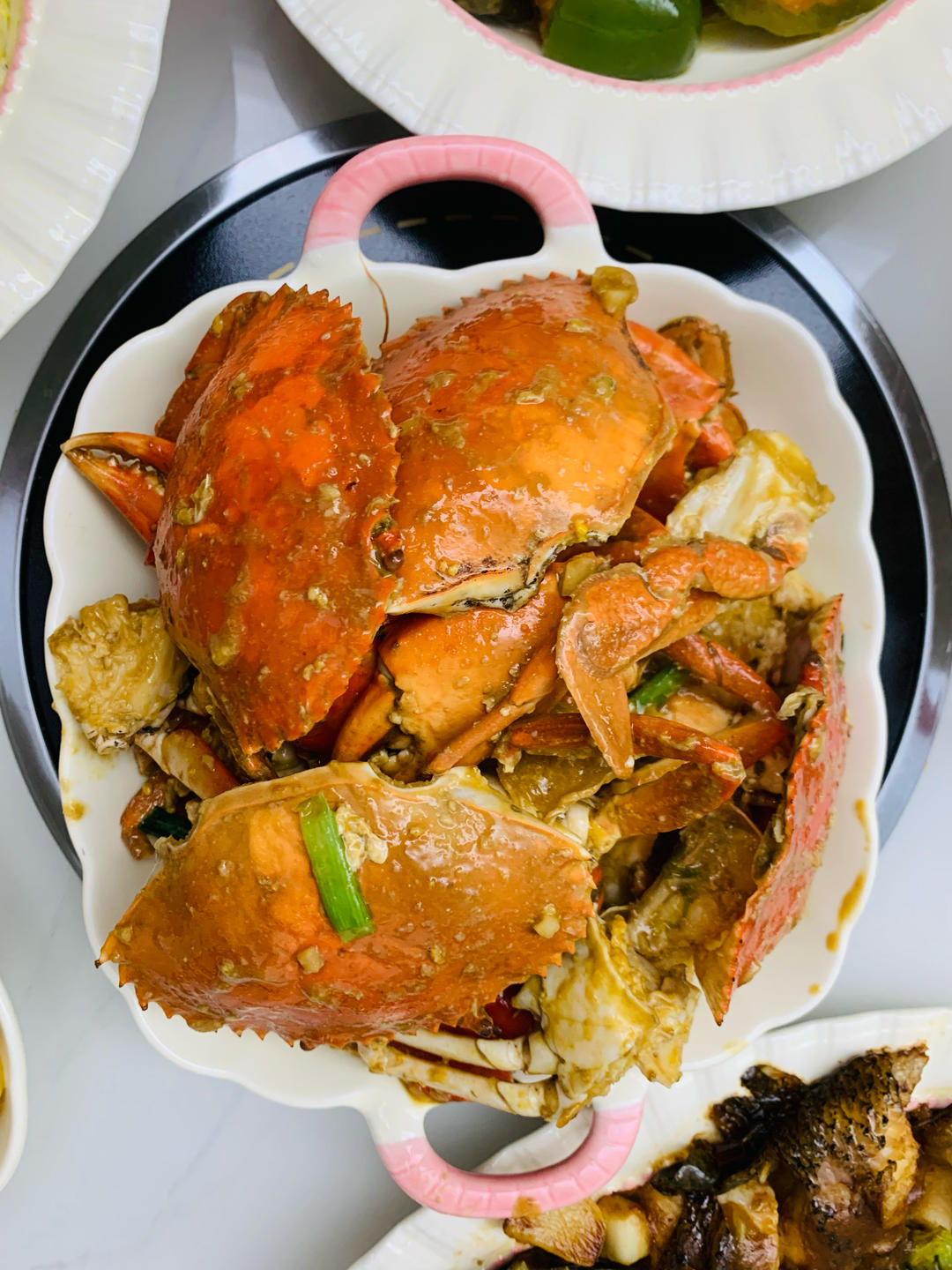 秋天的第一只葱香梭子蟹