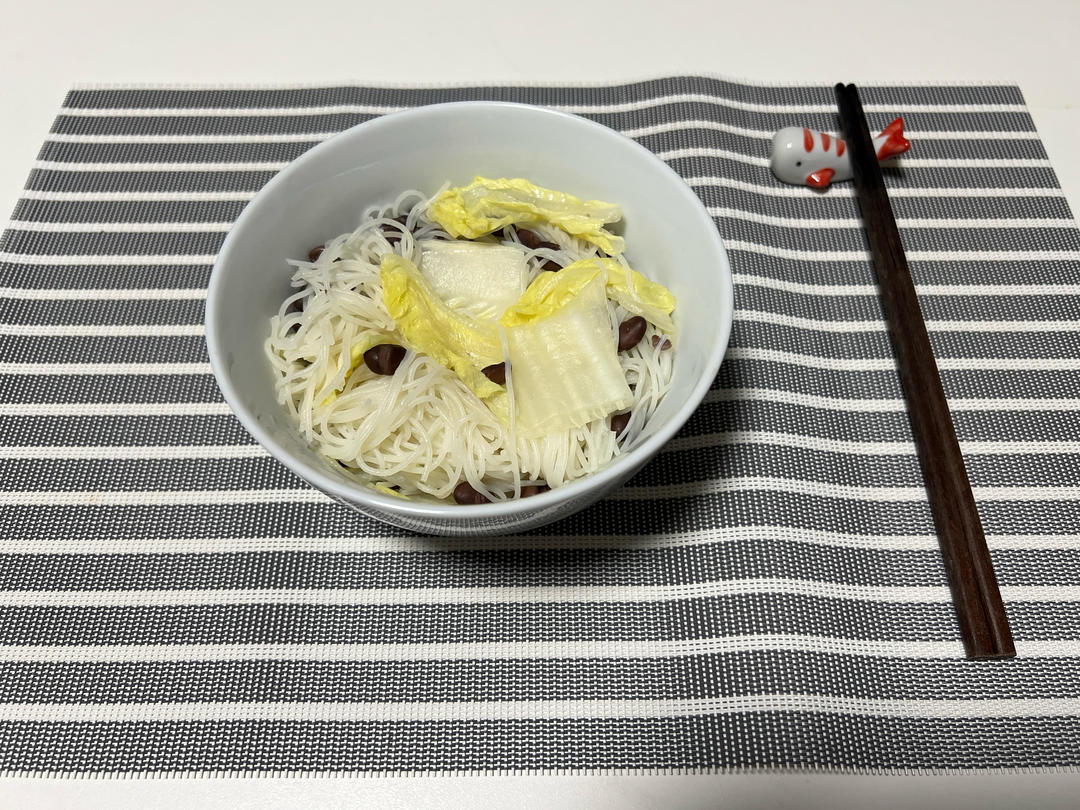 娃娃菜粉丝煲，低卡又鲜美