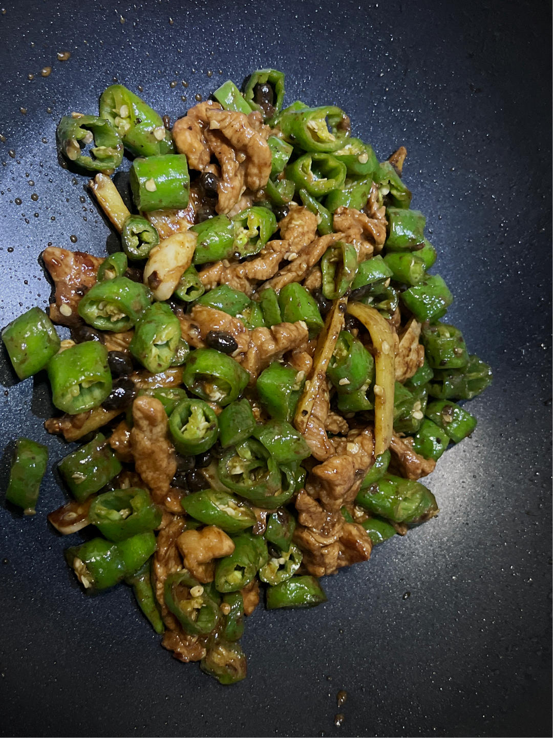豆豉辣椒炒肉