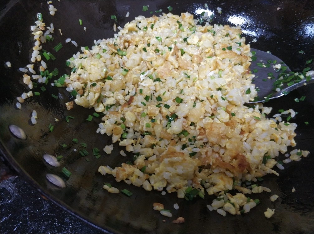 香葱蛋炒饭（火锅必备）的做法 步骤9