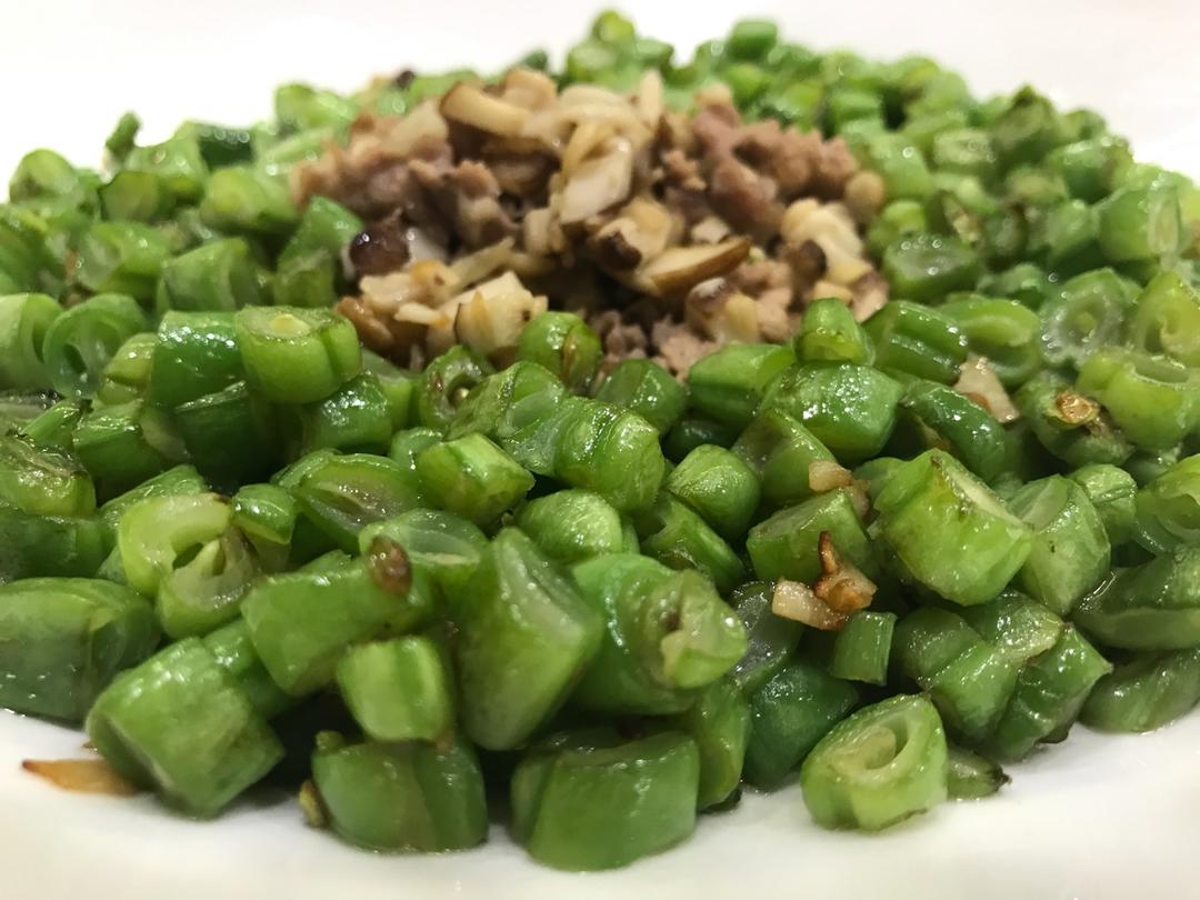 肉沫豆角下饭菜