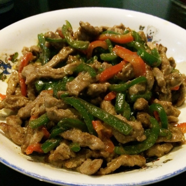 青椒牛肉丝