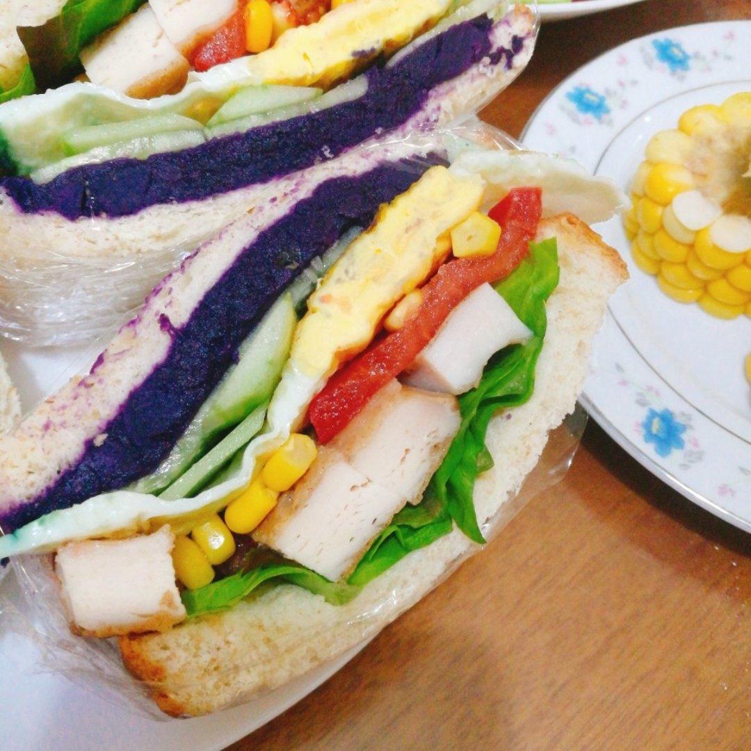 随意任性发挥的早餐三明治