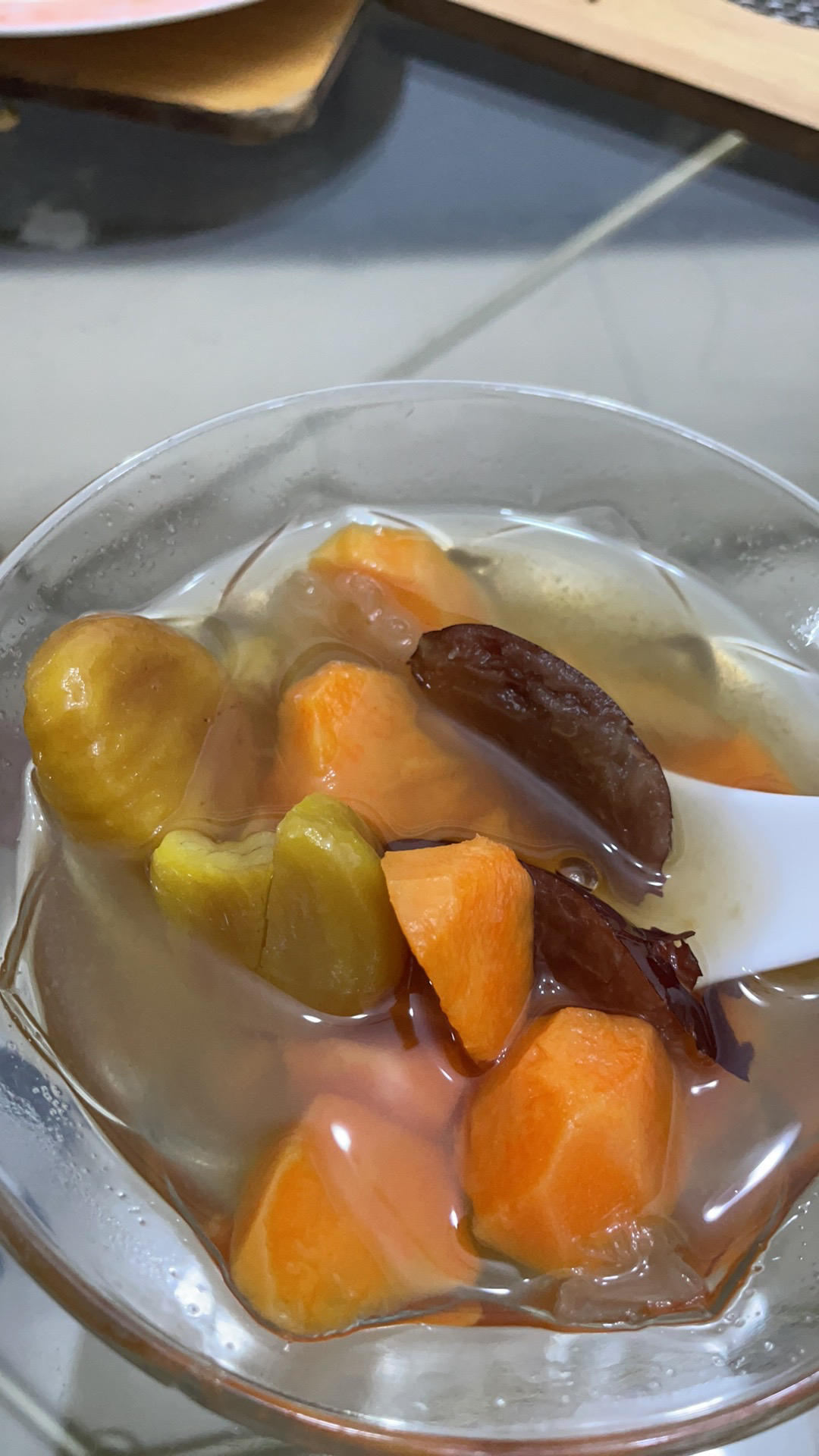 番薯栗子糖水