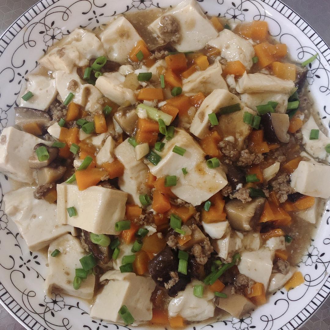 超级下饭的香菇肉沫豆腐