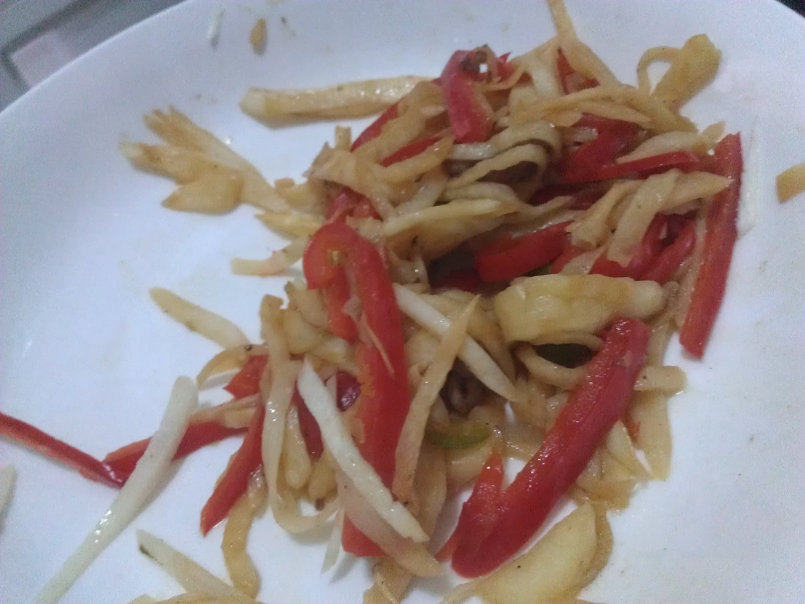 茭白炒青椒