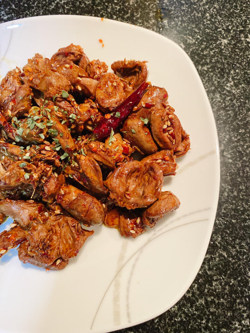 孜然鸡心