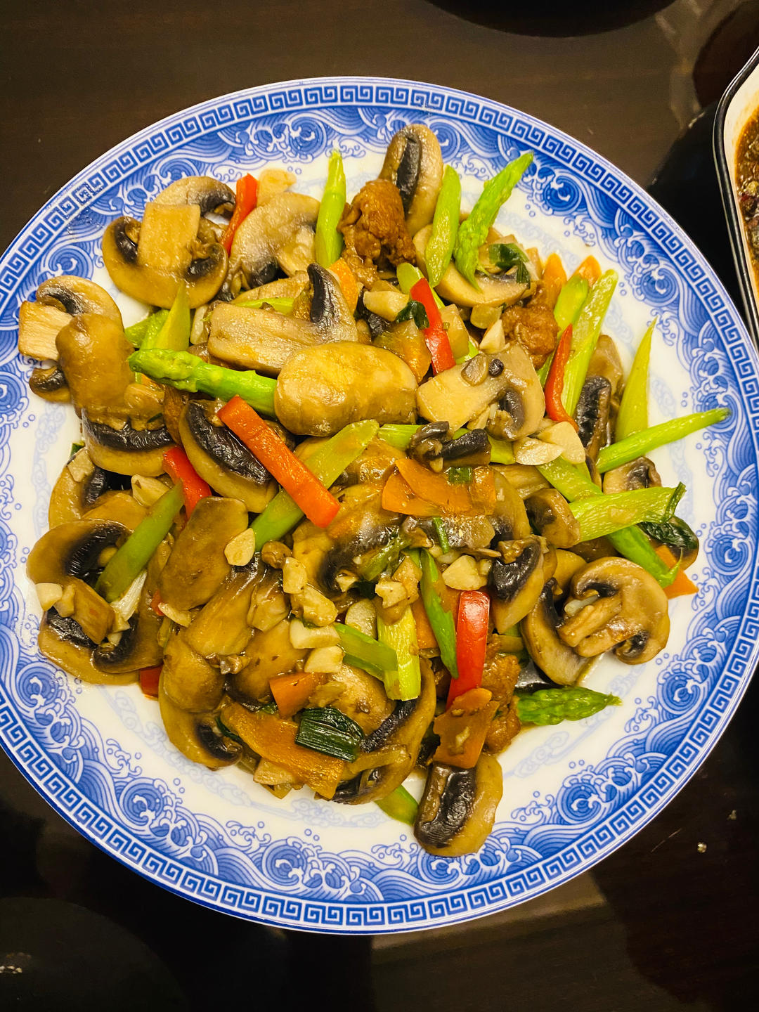 黑椒芦笋炒口蘑