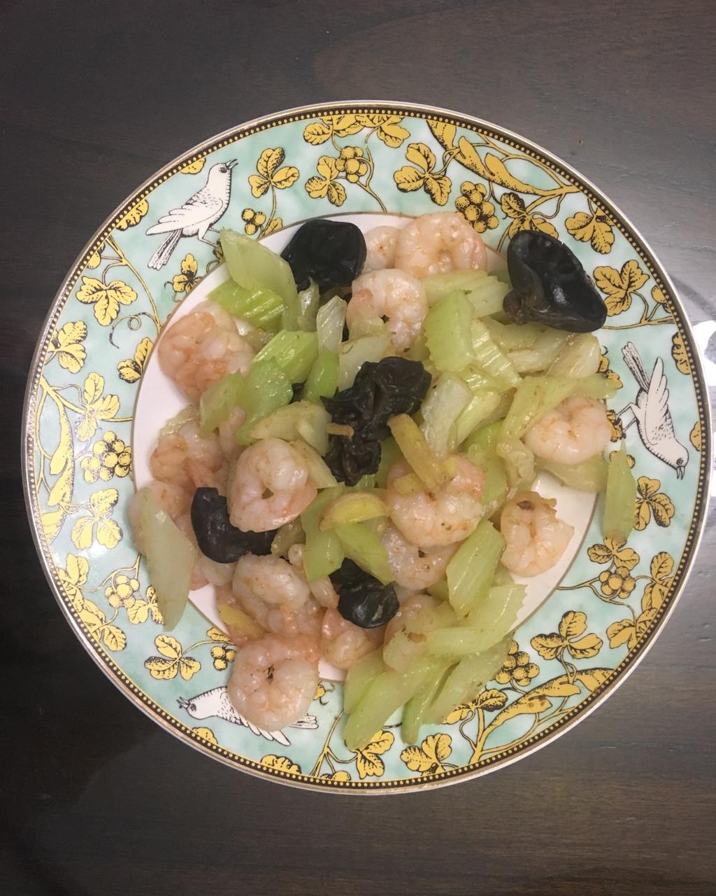 西芹炒虾仁