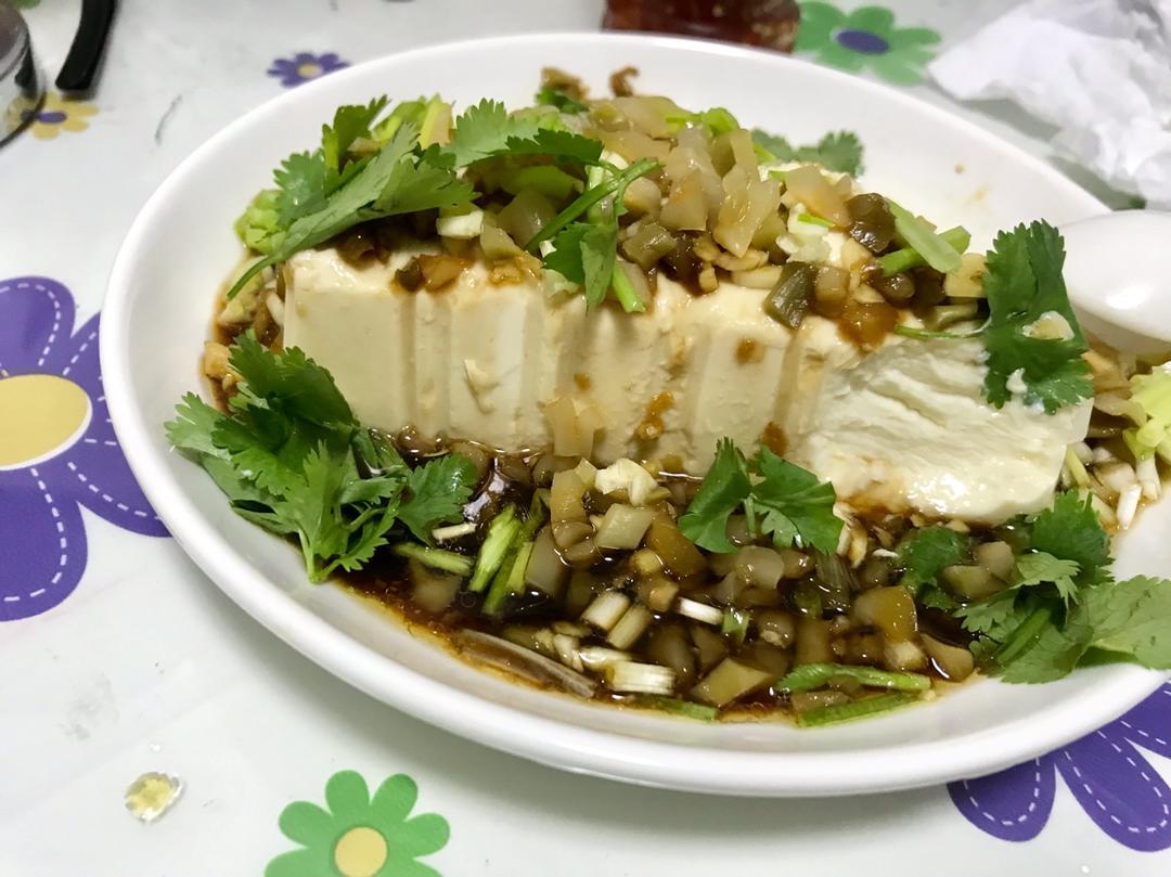 榨菜拌豆腐