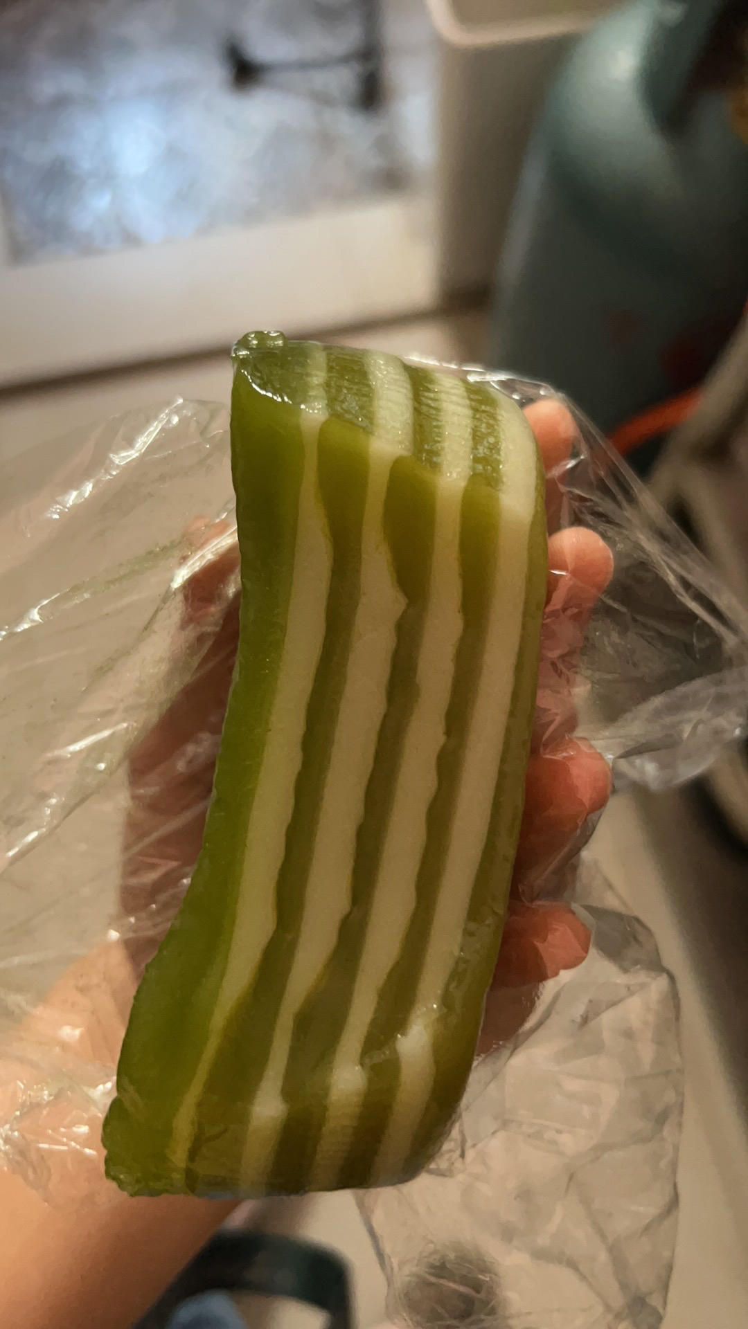 斑兰椰汁千层糕（木薯粉）