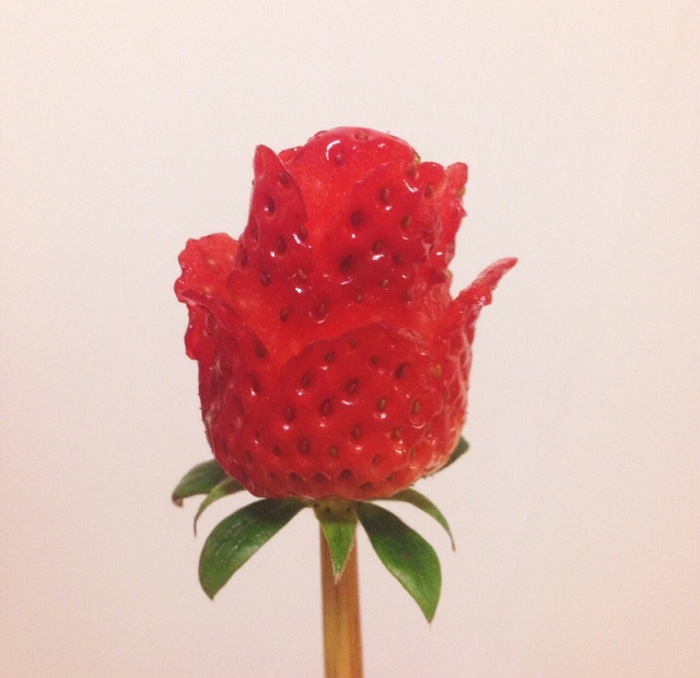 jane-27做的草莓玫瑰花
