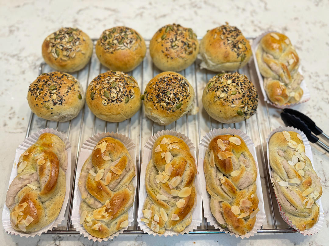 超~级松软的烫种汉堡胚