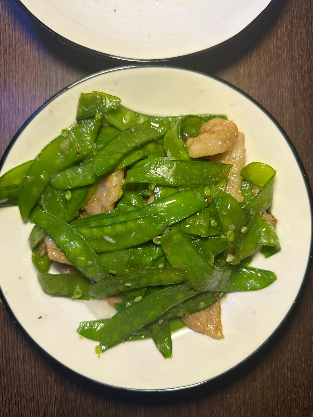 荷兰豆炒肉