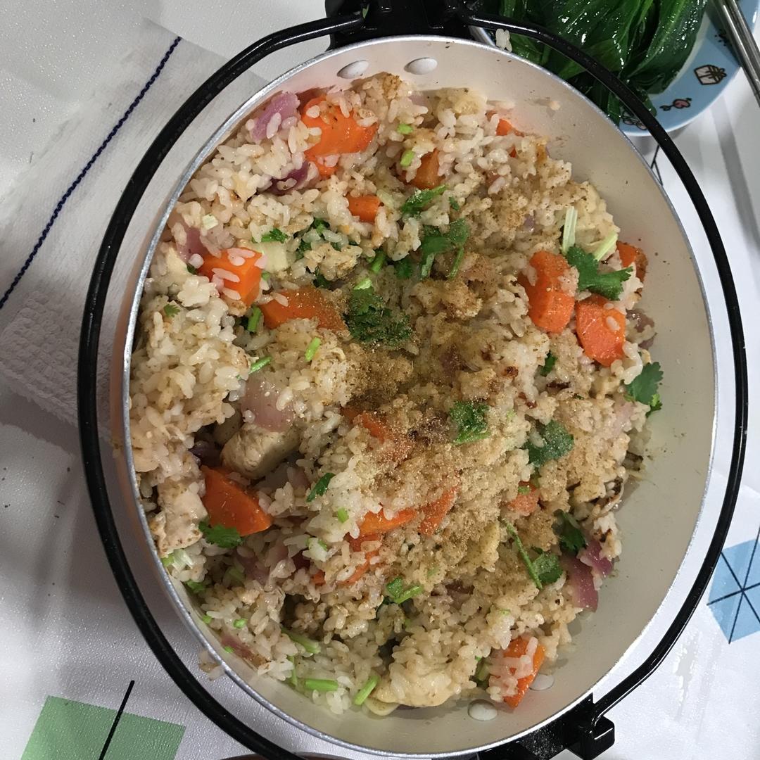 【健康三餐】香喷喷孜然鸡肉闷饭