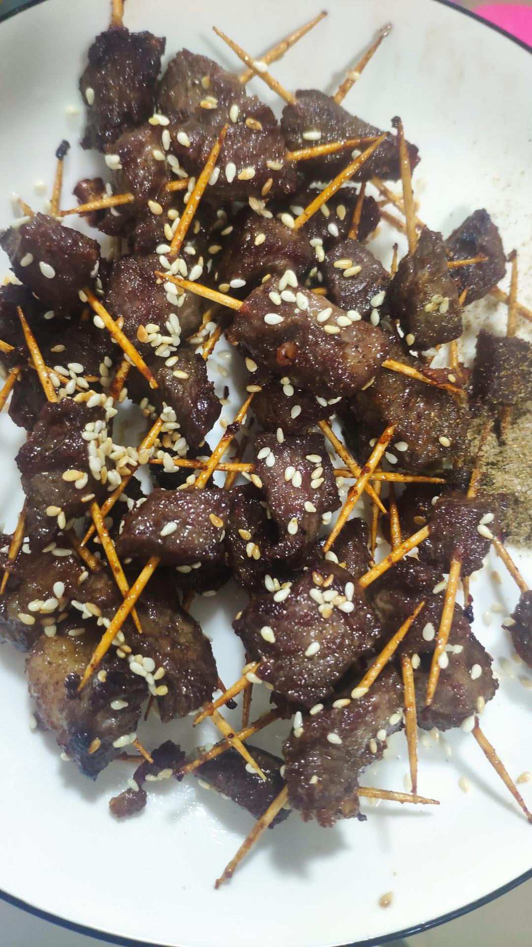 超详细的牙签牛肉