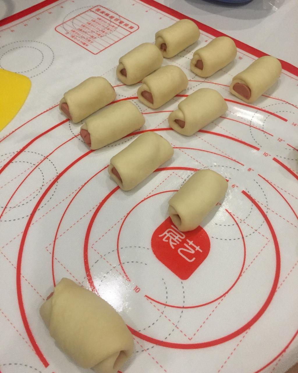 快手奶香火腿面包