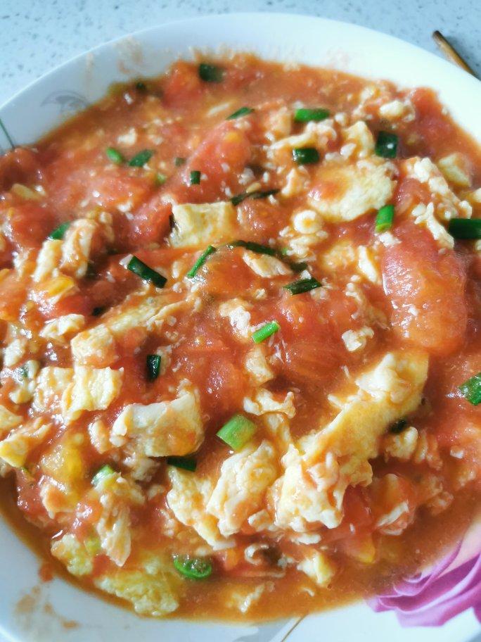 家乐食谱：香葱蕃茄滑蛋（桂花红烧酱）