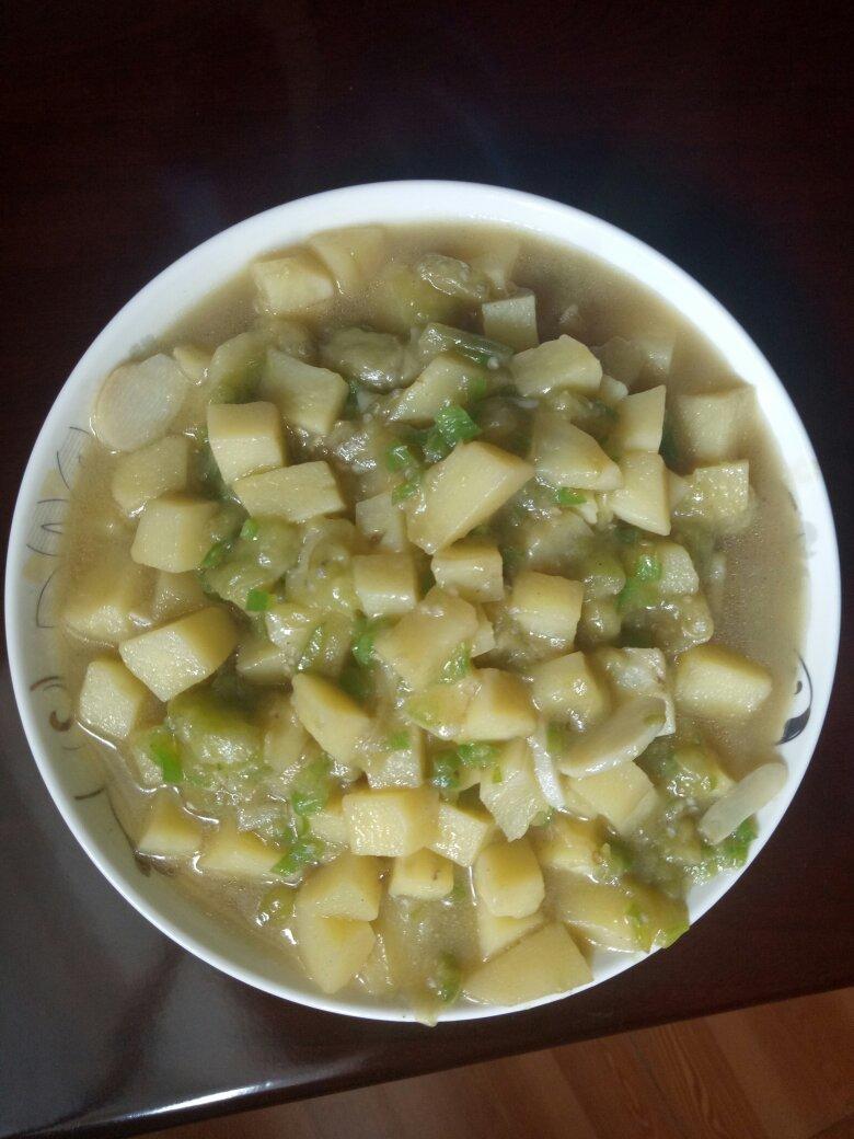土豆炖茄子(东北菜)