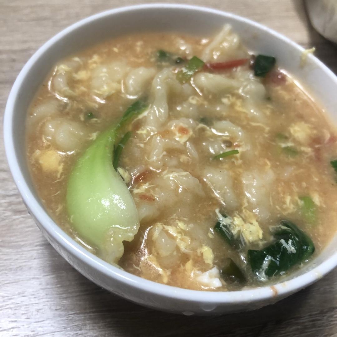 简单早餐-疙瘩汤
