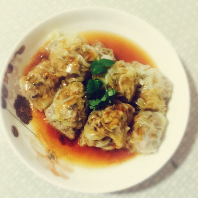 肉酿白菜卷
