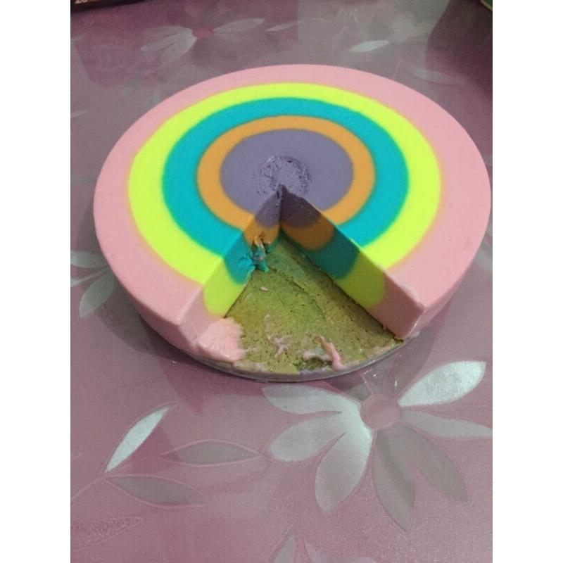 彩虹慕斯蛋糕
